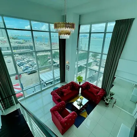 Duplex Loft Maritime Suites Georgetown Karpal Singh Drive Sea City View